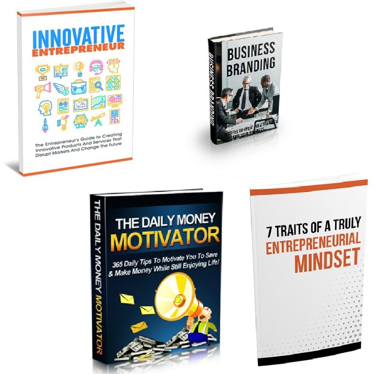 Bundle of Daily Money Motivator, Innovative Entrepreneur, 7 Traits of a Truly Entrepreneurial Mindset and Business Branding